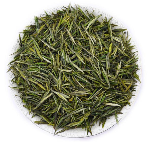 綠茶珍品婺源茗眉 條索緊結苗挺細秀，湯色黃綠鮮亮